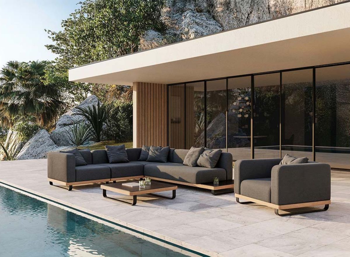 PLOSS Lunare L Gartenlounge anthrazit in Neuwied kaufen