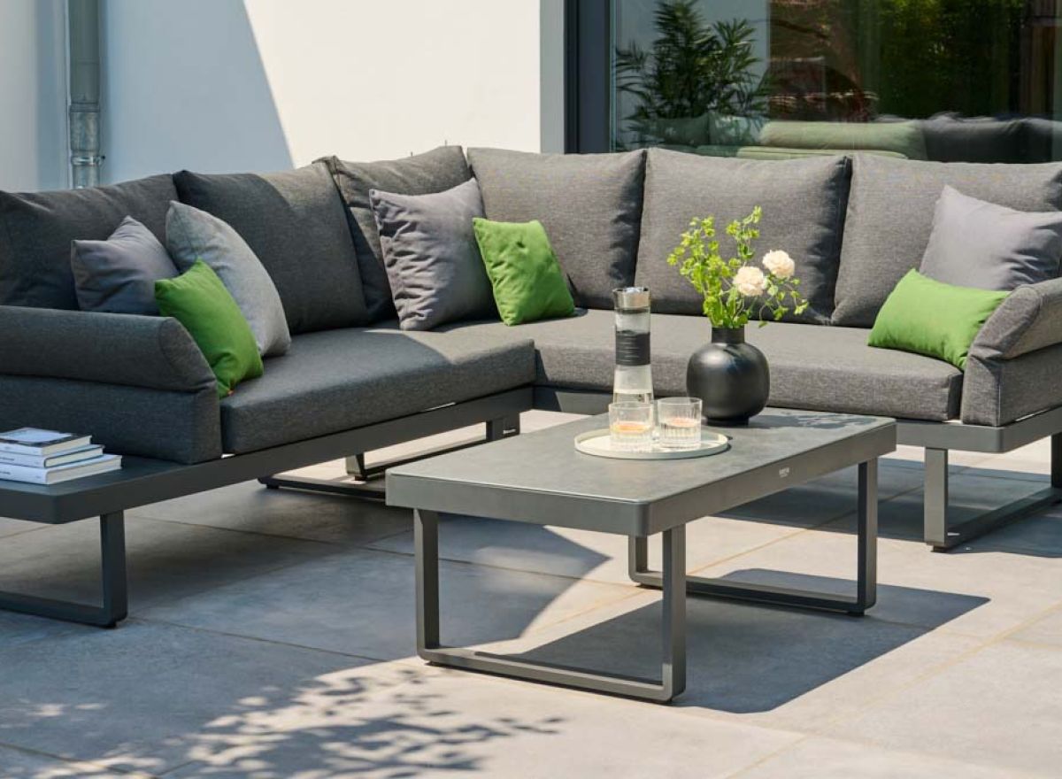 Gartenlounge in anthrazit